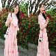 detail image2 LEESLE Ylang Summer Chiffon Short Sleeves Women Hanbok Long Dress