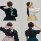 detail image2 LEESLE Korean Traditional Hanbok HairBand Daenggi Scarf Hair Ribbon Accessroy(47.24in x 2.36in) (YEL