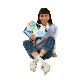 full image funny coloring laptop pouch