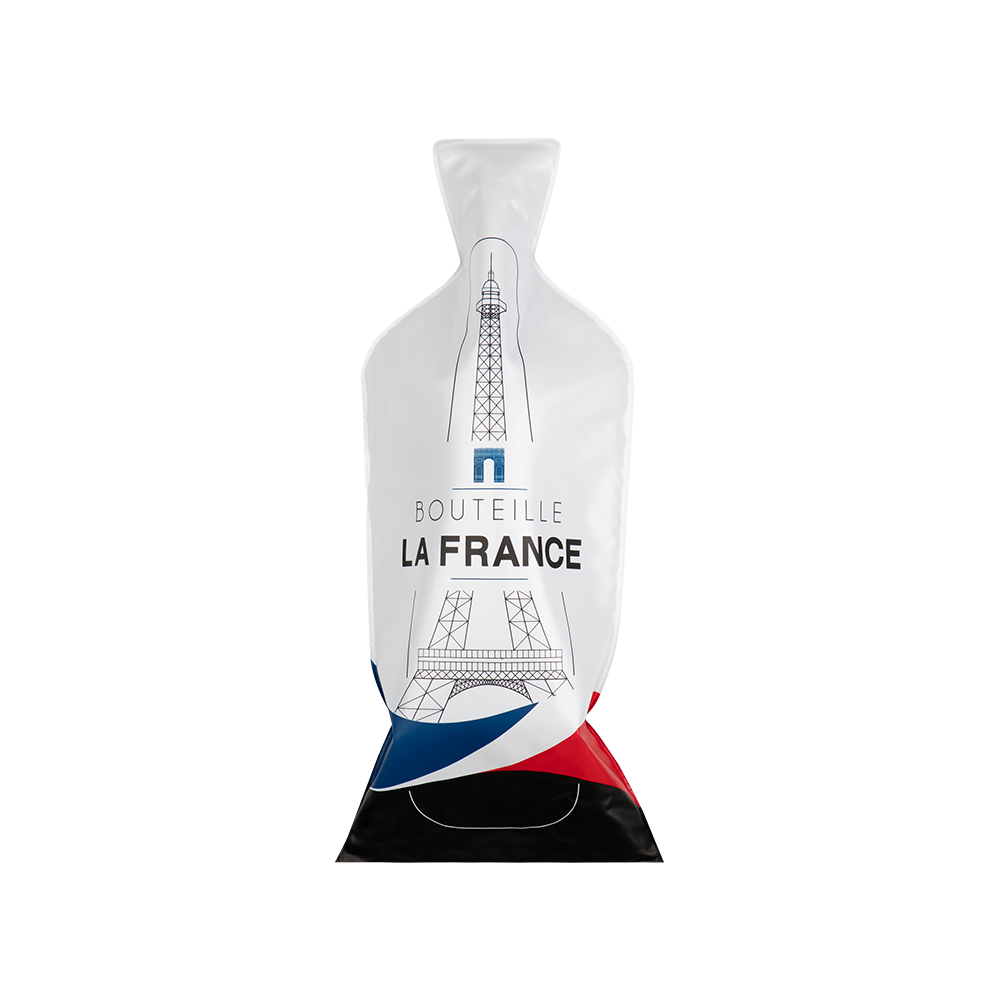 Bottle France (1set 3pcs) | Reusable Wine Travel Protector Sleeves for Glass Bottles
