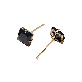detail image2 GOLD SQUARE CZ CASTING EARRINGS & VOLUME BUTTERFLY BACK CLUTCH