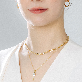 detail image3 GOLD JJR MIRROR FLAT CABLE CHAIN NECKLACE & BRACELET