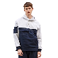 full image [CUSTOMUS] ﻿Half color scheme henley neckline hood sweat-shirt CTS23SKHT250