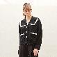 detail image1 [CUSTOMUS] ﻿Sailor collar cardigan CXW23SKCD283