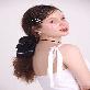 detail image2 flower nacre big scrunchie