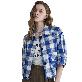 full image Patch Check Half-Sleeve Jacket