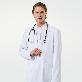 detail image5 Men's-Short-Lab-Coat-LCM-01