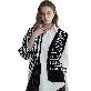 detail image2 Asymmetric Knit Stripe Oversized Shirt